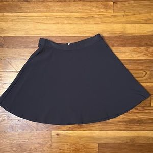 Charcoal Skater Skirt with Zipper